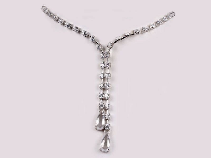 White Cubic Zirconia Necklace