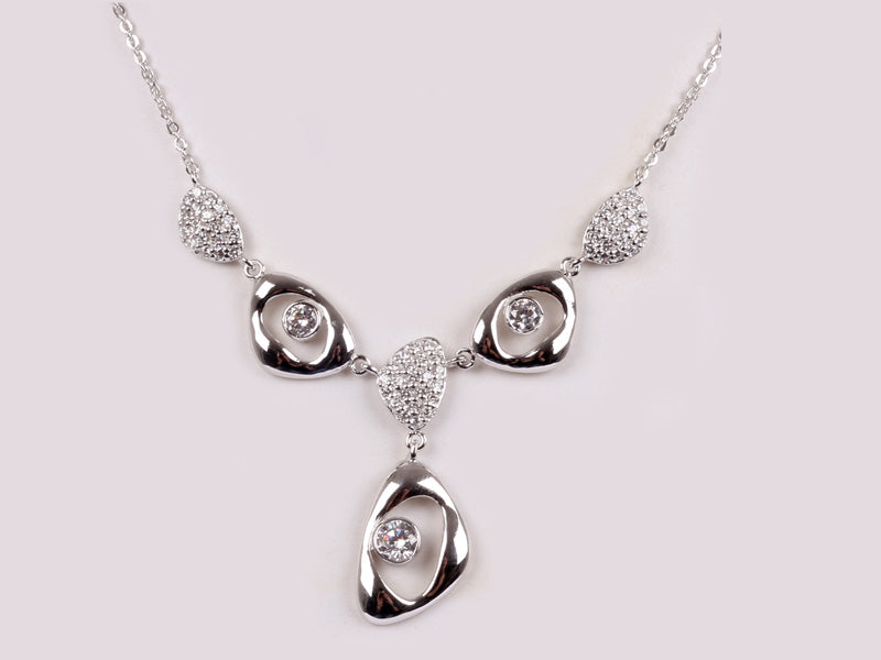 White Cubic Zirconia Necklace