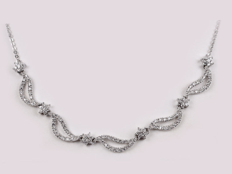White Cubic Zirconia Necklace