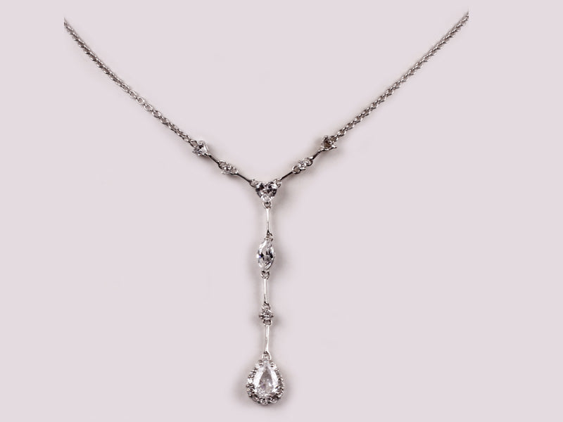 White Cubic Zirconia Necklace