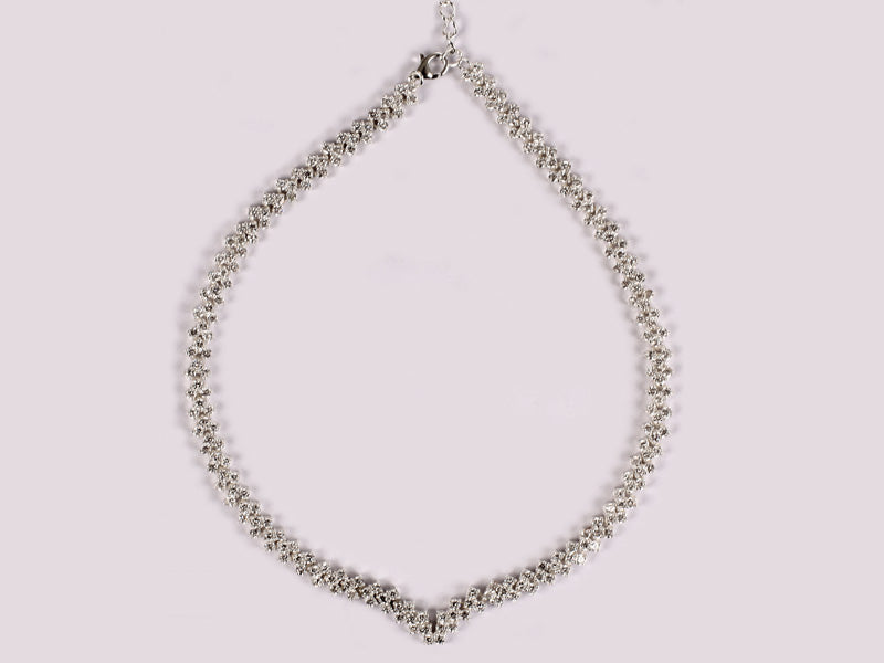 White Cubic Zirconia Necklace