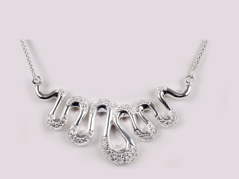 White Cubic Zirconia Necklace