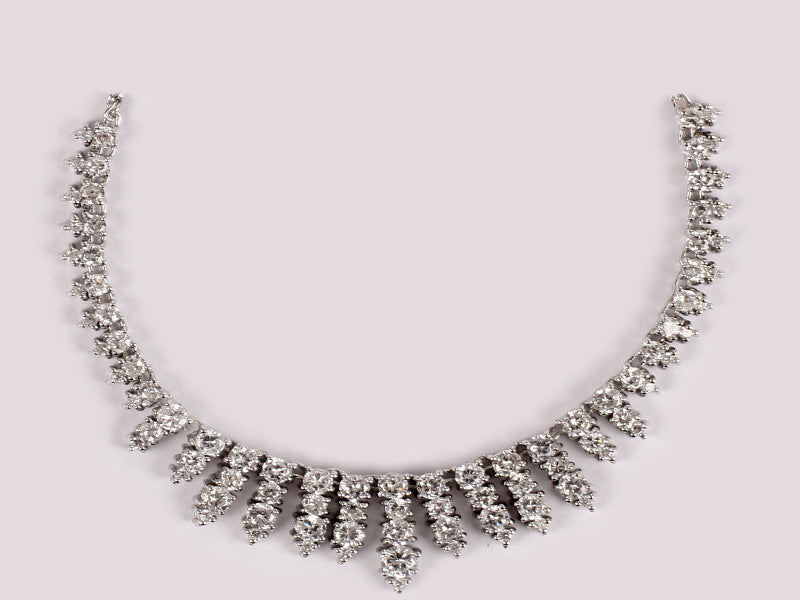 White Cubic Zirconia Necklace