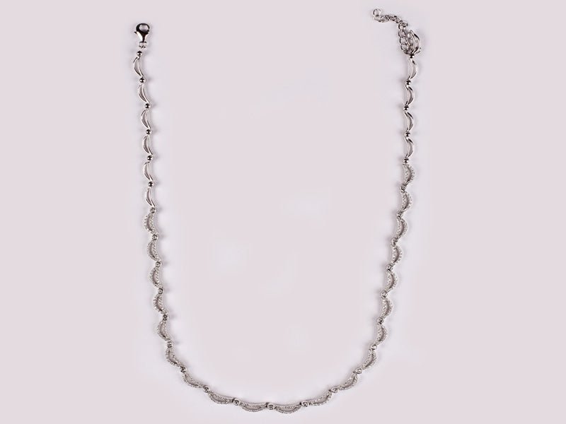 White Cubic Zirconia Necklace