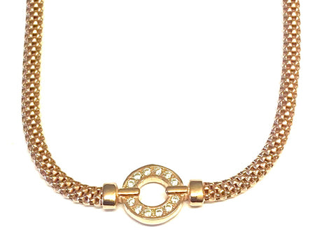 New Yellow Gold & Cubic Zirconia Necklace