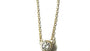 A Yellow Plated white CZ Stone Necklace