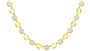 A Yellow Gold Plated Silver Cubic Zirconia Necklace