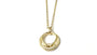A Yellow Gold Plated Silver White CZ Stone Necklace (Pendant and Chain)