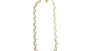 Yellow Plated on Silver White CZ Necklace