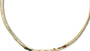 Yellow Plated on Silver White CZ Necklace
