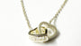 Yellow Plated on Silver Heart Necklace.
