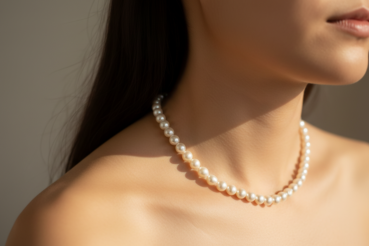 Pearl Necklace 8mm16″