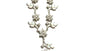 Silver Opal Cz Necklace