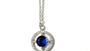 A White Gold Sapphire Cz Necklace