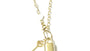 A 9 CT Yellow Gold Padlock And Key Necklace