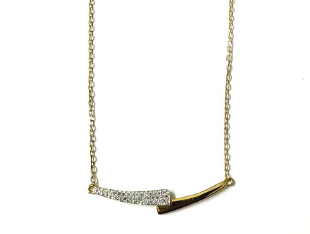 A Yellow Cz Gold Necklace