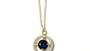 A Yellow Gold Sapphire Cz Necklace