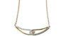 A Yellow Gold Cz Necklace