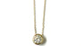 A Yellow Gold Cz Necklace
