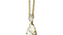 A Yellow Gold Cz Necklace