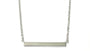 2 Sided Silver Bar Necklace.