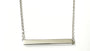 4 Sided Silver Bar Necklace.