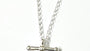 21mm x 4mm Silver T Bar Necklace.