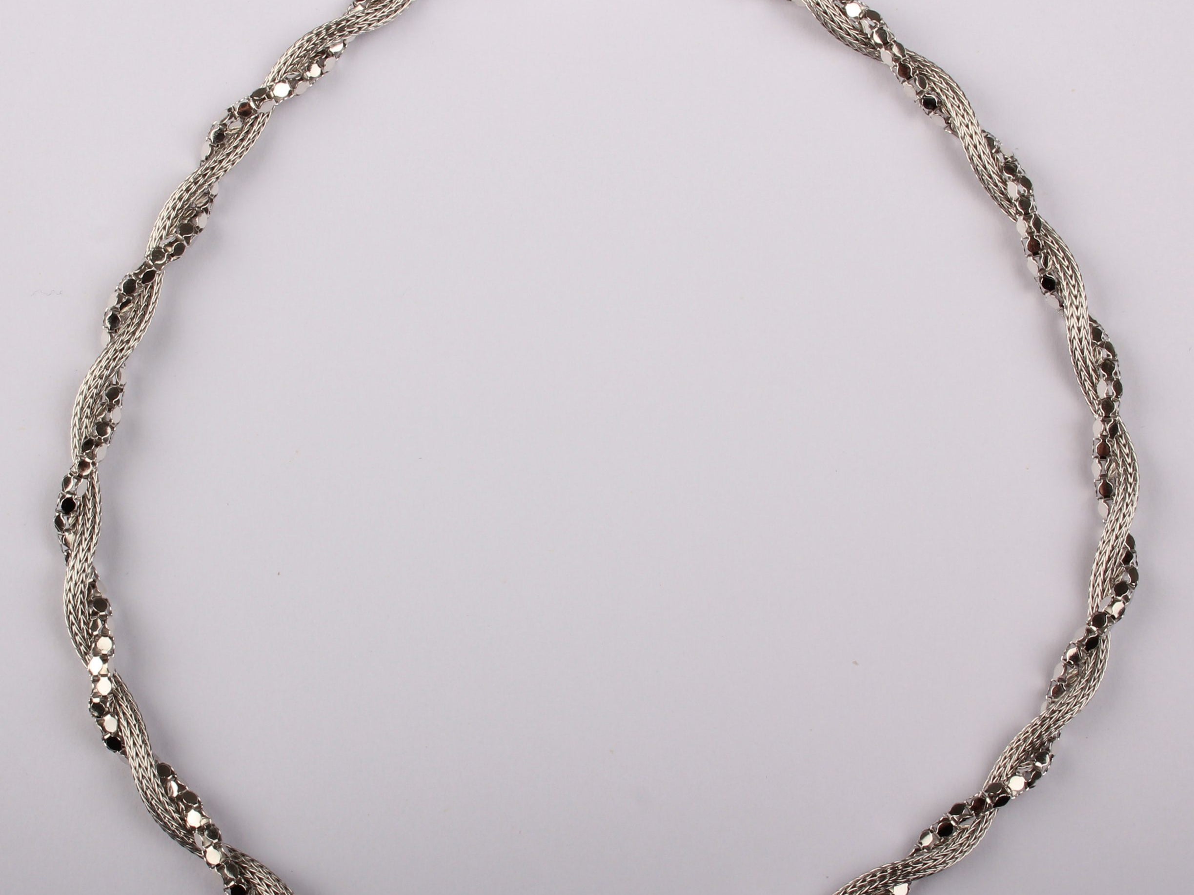 A Simply Silver Necklace.