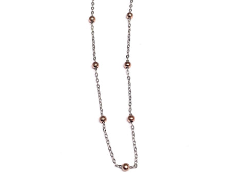 Simply Silver Rose Plated Necklace.