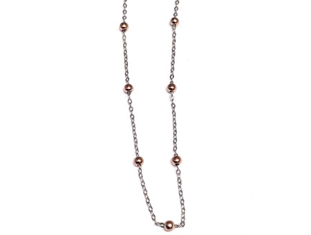 Simply Silver Rose Plated Necklace.