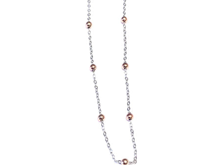 Simply Silver Rose Plated Necklace.
