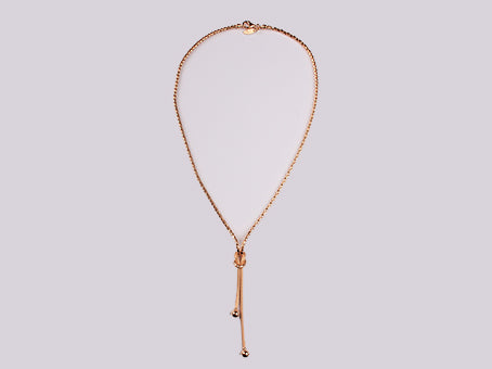 Silver with Rose Gold Plate Necklace