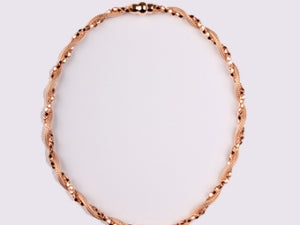 Silver with Rose Gold Plate Necklace
