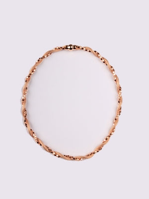 Silver with Rose Gold Plate Necklace
