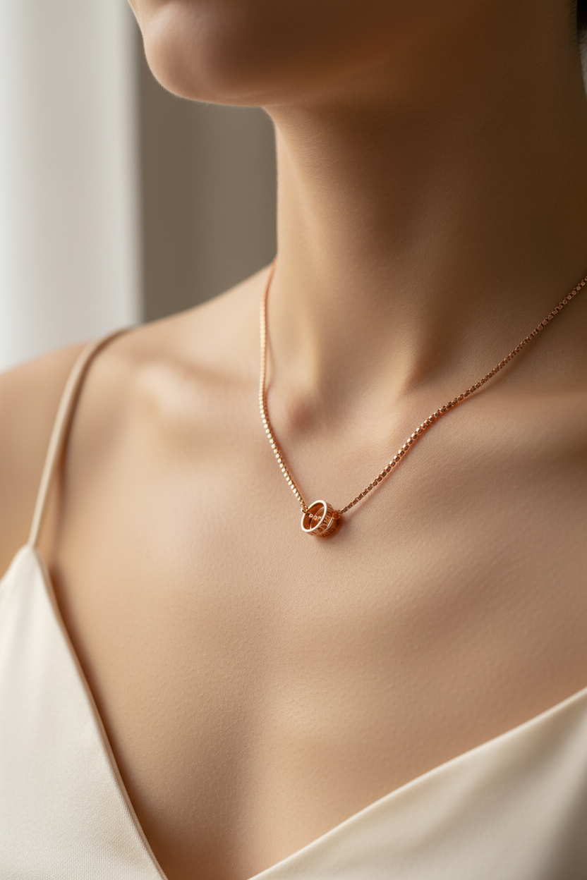 Silver with Yellow Gold Plate Necklace