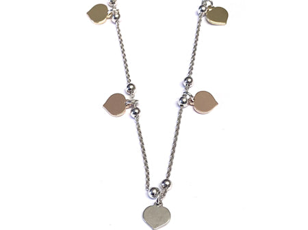 A Simply Silver Two Tone Necklace.