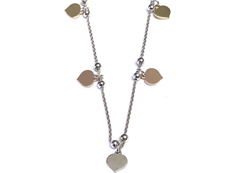 A Simply Silver Two Tone Necklace.