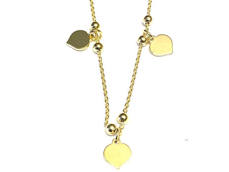 A Simply Silver Yellow Gold Plated Necklace.