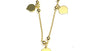 A Simply Silver Yellow Gold Plated Necklace.