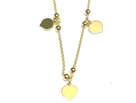 A Simply Silver Yellow Gold Plated Necklace.