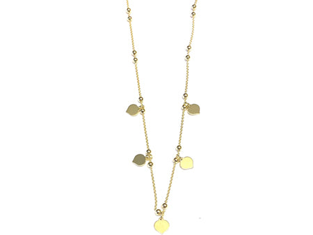 A Simply Silver Yellow Gold Plated Necklace.