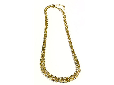 New Simply Silver Yellow Gold Plated Necklace.