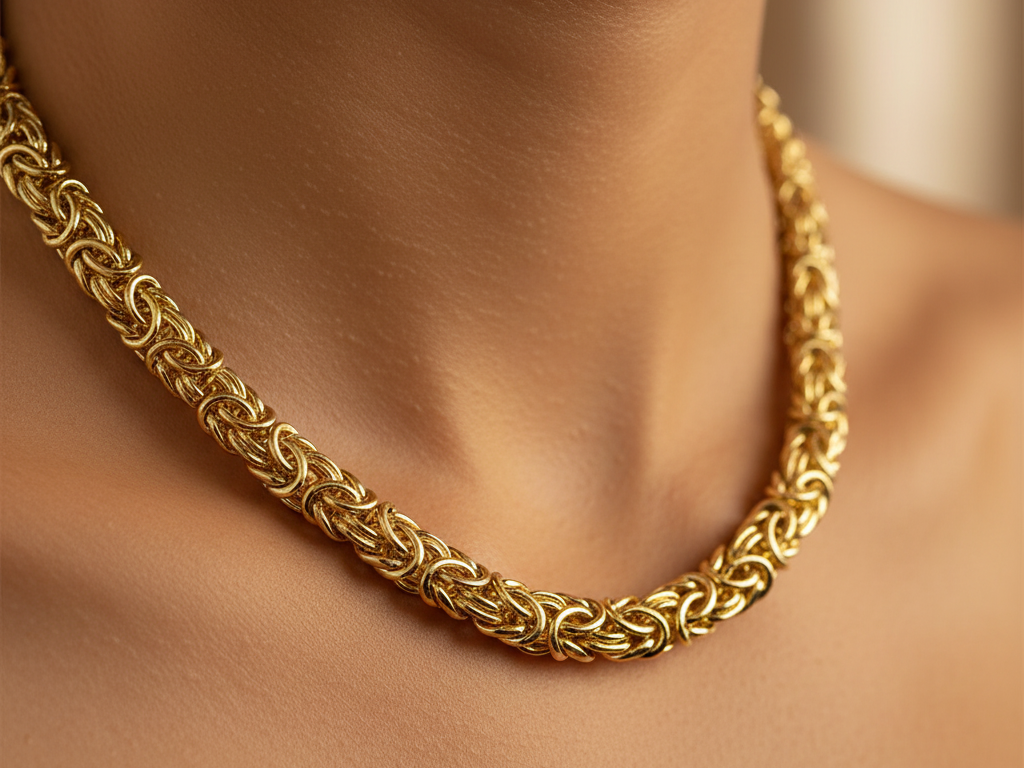 New Simply Silver Yellow Gold Plated Necklace.