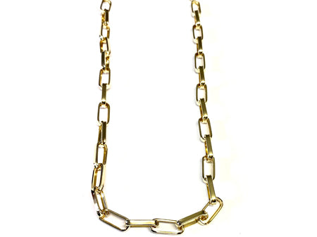 A Simply Silver Yellow Gold Plated Necklace.