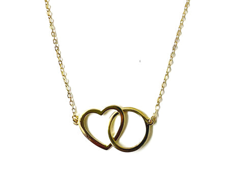 A Simply Silver Yellow Plated Heart Bracelet