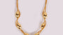 Silver With Yellow Gold Plate Necklace