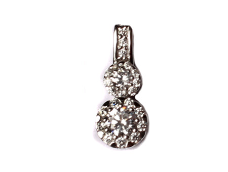9 CT White Gold Pendant.