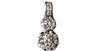 9ct White Gold Pendant And  Earring Set.