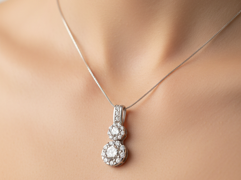 9 CT Yellow Gold Pendant And Earring Set.