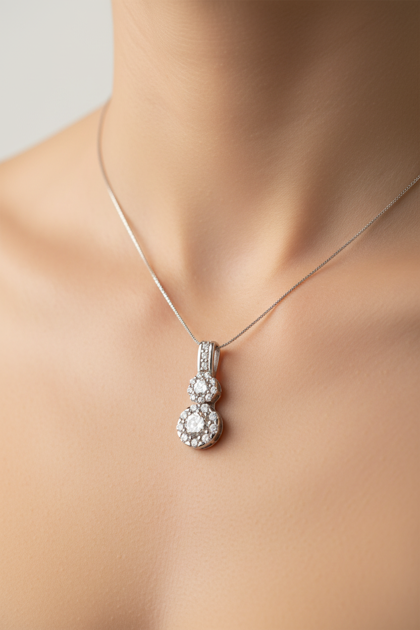 9 CT Yellow Gold Pendant And Earring Set.